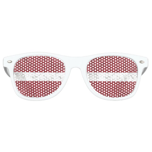 Latvia Retro Sunglasses (Front)