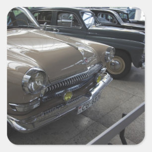 Latvia, Riga, Riga Motor Museum, 1960s Square Sticker