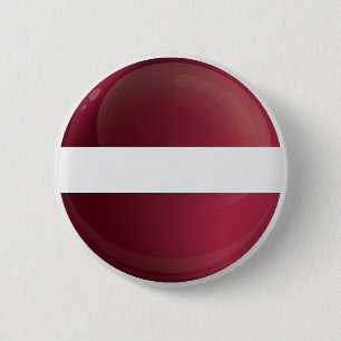 Latvia  Round Icon Flag 6 Cm Round Badge