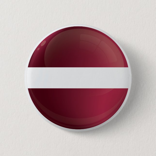 Latvia  Round Icon Flag 6 Cm Round Badge (Front)