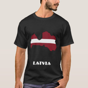 LATVIA Special Black  T-Shirt