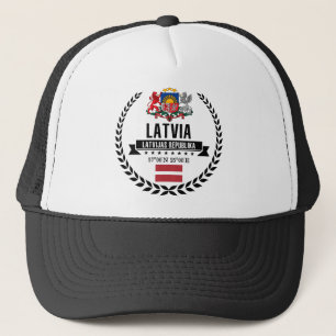 Latvia Trucker Hat