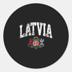 Latvia Vacation To Latvia Vacation Latvia Souvenir Classic Round Sticker