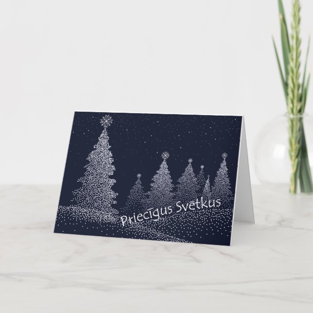 Latvian, 5" x 7" Folded Greeting Card (Front)