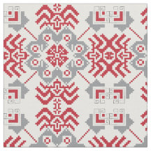 Latvian Auseklis Folk art geometric medallion