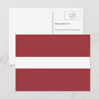 Latvian Flag, Flag of Latvia Postcard