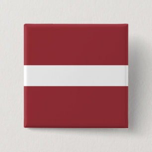 Latvian Flag (Latvia) 15 Cm Square Badge