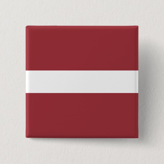 Latvian Flag (Latvia) 15 Cm Square Badge (Front)