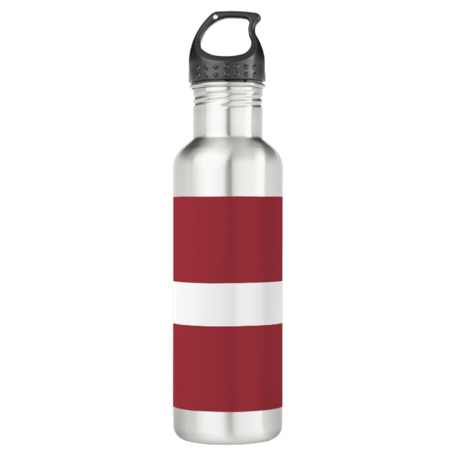Latvian Flag (Latvia) 710 Ml Water Bottle (Front)