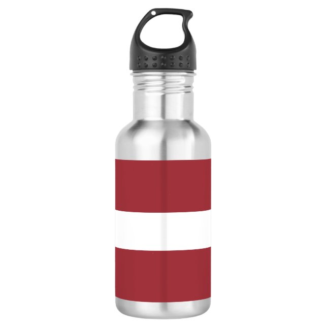 Latvian Flag (Latvia) 710 Ml Water Bottle (Front)