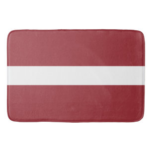 Latvian Flag (Latvia) Bath Mat