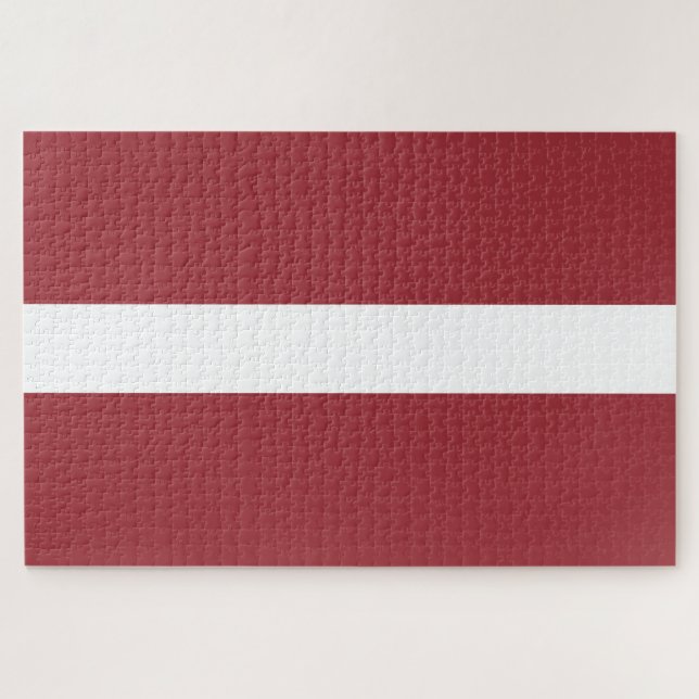 Latvian Flag (Latvia) Jigsaw Puzzle (Horizontal)