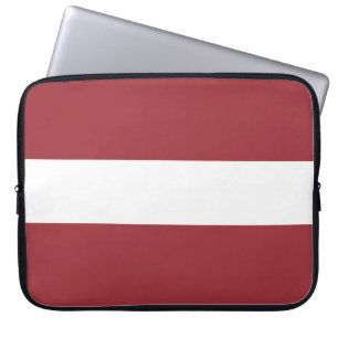 Latvian Flag (Latvia) Laptop Sleeve