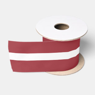 Latvian Flag (Latvia) Satin Ribbon