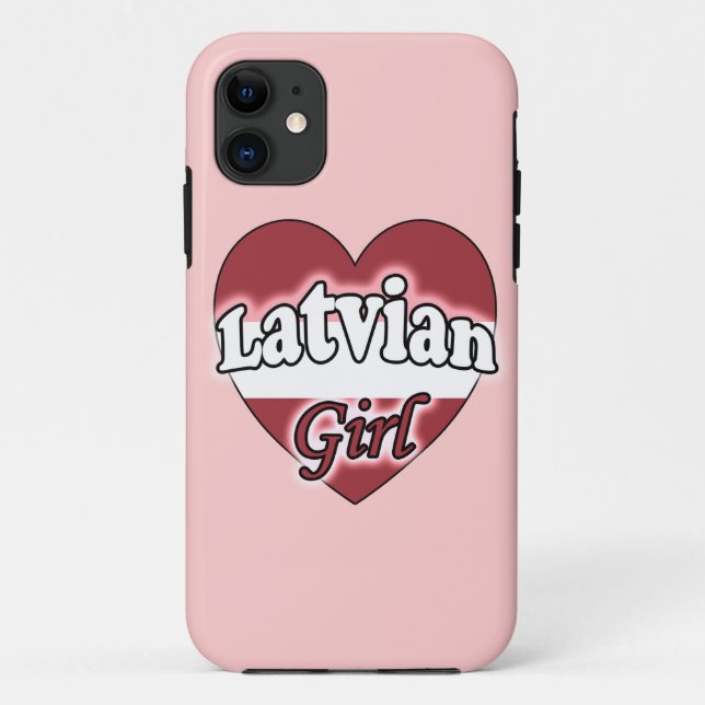 Latvian Girl Case-Mate iPhone Case (Back)