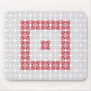 Latvian Morning SUN geometric pattern I Mouse Pad