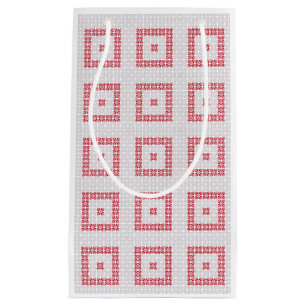 Latvian Morning SUN geometric pattern I Small Gift Bag