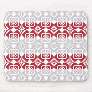 Latvian Morning SUN geometric pattern II Mouse Pad