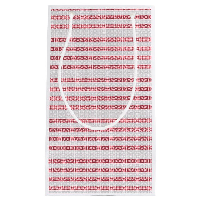 Latvian Morning SUN geometric pattern II Small Gift Bag (Front)