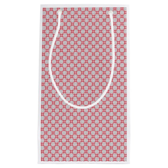 Latvian Morning SUN geometric pattern III Small Gift Bag (Front)