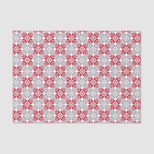 Latvian Morning SUN geometric pattern III Tissue Paper (Front)