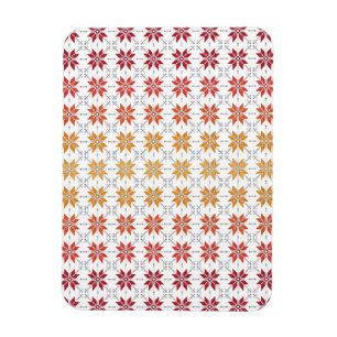Latvian Morning SUN geometric pattern IV Magnet
