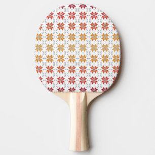 Latvian Morning SUN geometric pattern IV Ping Pong Paddle