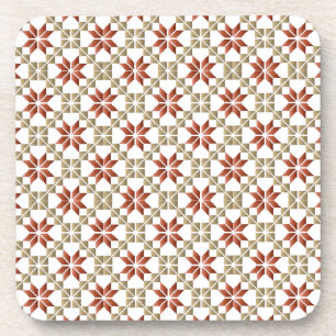 Latvian Morning SUN geometric pattern IX Coaster