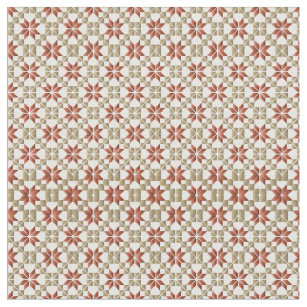 Latvian Morning SUN geometric pattern IX Fabric