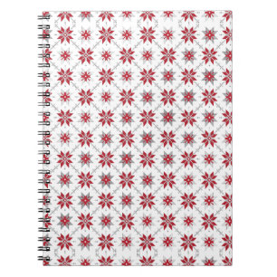 Latvian Morning SUN geometric pattern V Notebook