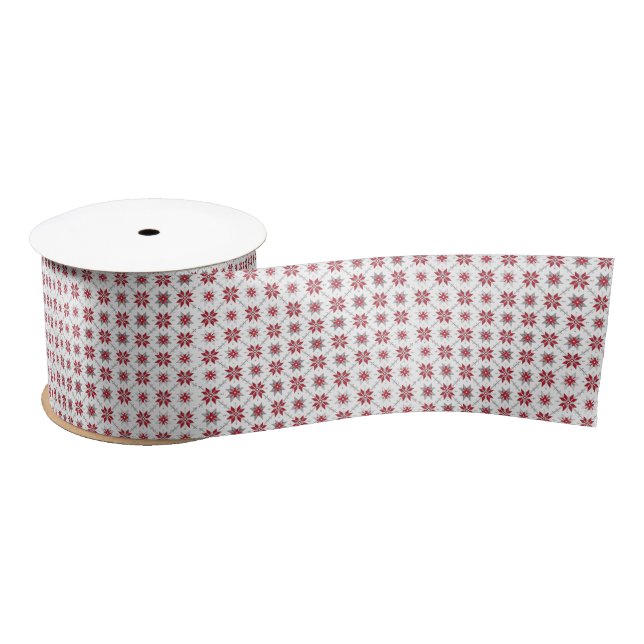 Latvian Morning SUN geometric pattern V Satin Ribbon (Spool)