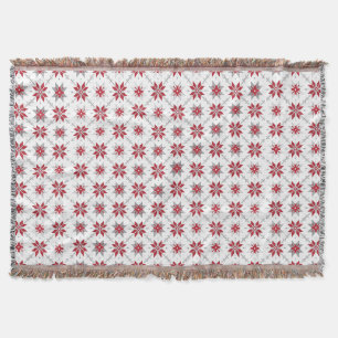 Latvian Morning SUN geometric pattern V Throw Blanket