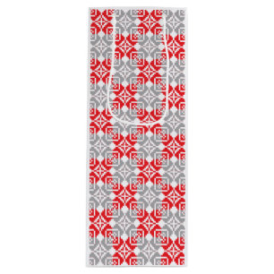 Latvian Morning SUN geometric pattern VI Wine Gift Bag