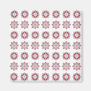 Latvian Morning SUN geometric pattern VII Magnet