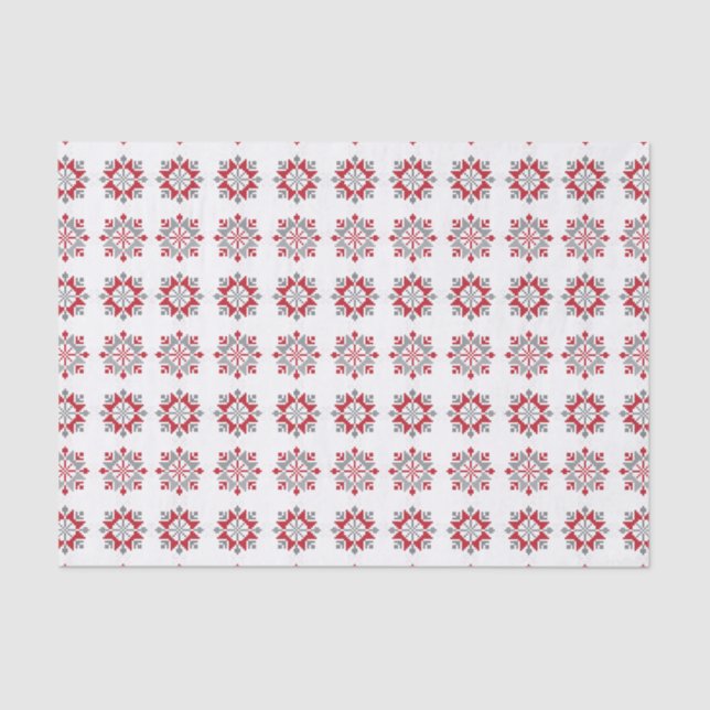 Latvian Morning SUN geometric pattern VII Tissue Paper (Front)