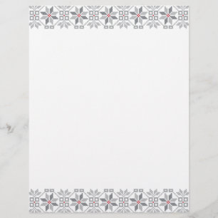 Latvian Morning SUN geometric pattern VIII