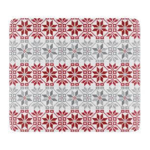 Latvian Morning SUN geometric pattern VIII Cutting Board