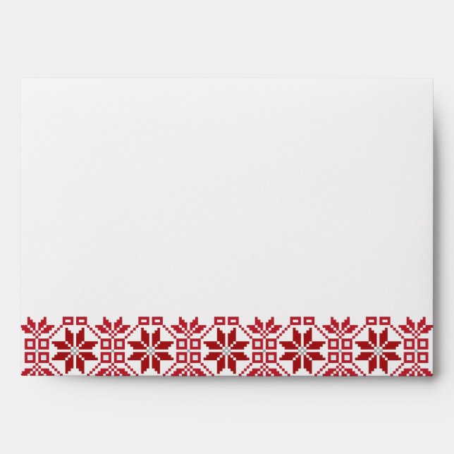 Latvian Morning SUN geometric pattern VIII Envelope (Front)