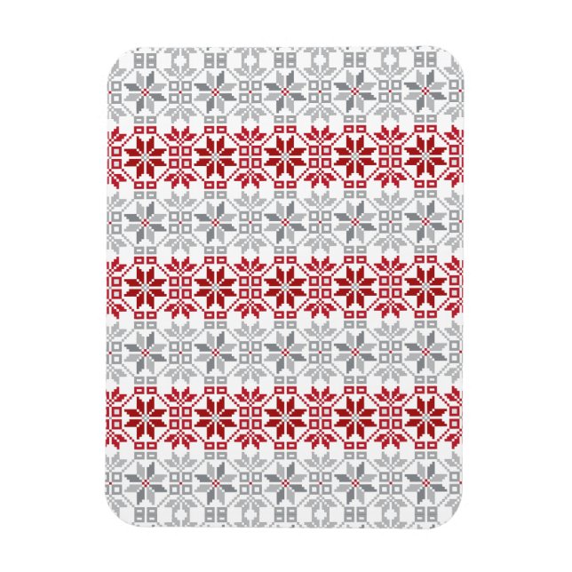 Latvian Morning SUN geometric pattern VIII Magnet (Vertical)