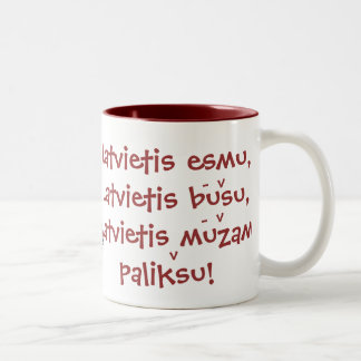 Latvian mug