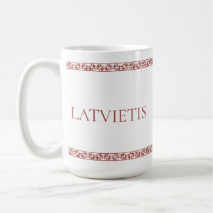 Latvian ornaments coffee mug
