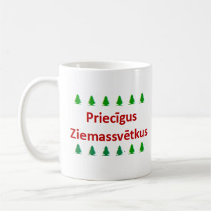 latvian priecigus ziemassvetkus coffee mug