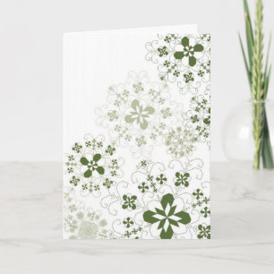 Latvian snowflakes holiday card