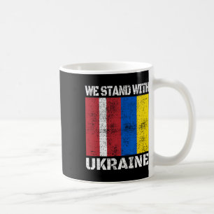 Latvian Support Ukrainian We Stand With Ukraine La Coffee Mug