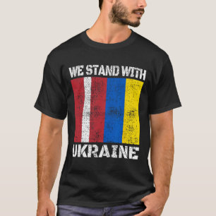 Latvian Support Ukrainian We Stand With Ukraine La T-Shirt