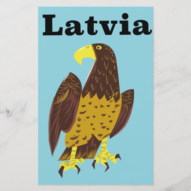Latvian travel poster. (Front)