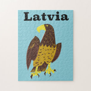 Latvian travel poster. jigsaw puzzle