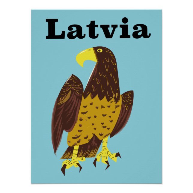 Latvian travel poster. poster (Front)