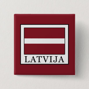 Latvija 15 Cm Square Badge