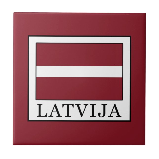 Latvija Ceramic Tile (Front)